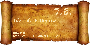 Török Borisz névjegykártya